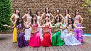 group of belly dancers